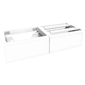 VikingBad Servantskap Fingergrep MIE Demi Mål: B(60-180)Xh46xd29 cm Hvit 120cm