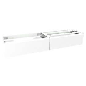 VikingBad Servantskap Fingergrep MIE Demi Mål: B(60-180)Xh46xd29 cm Hvit 180cm