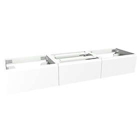 VikingBad Servantskap Fingergrep MIE Demi 180 cm (3x60cm) Hvit 180cm Dobbel