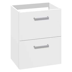 1904 Voss Slim Servantskap med 2 Skuffer Hvit Matt 50cm