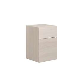 Dansani Calidris Glatt Skap 2 Skuff D50cm Ekstra høy Underskuff Hvit eik 40cm