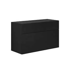 Dansani Calidris Glatt Skap 2 Skuff D50cm Ekstra høy Underskuff Eik Noir 100cm