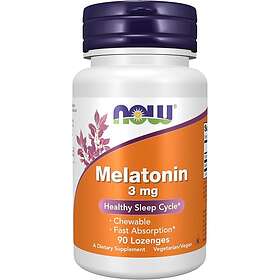 Now Foods Melatonin tuggtabletter 3 mg 90 stycken