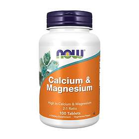 Now Foods Kalcium och magnesium 100 tabletter