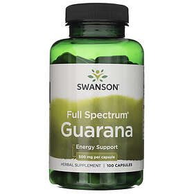 Swanson Fullspektrum Guarana 500 mg 100 kapslar