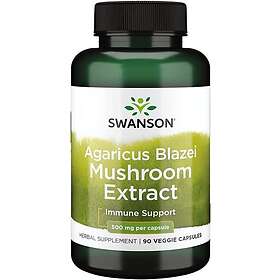 Swanson Agaricus Blazei Svampextrakt 500 mg 90 vegetabiliska Capsules