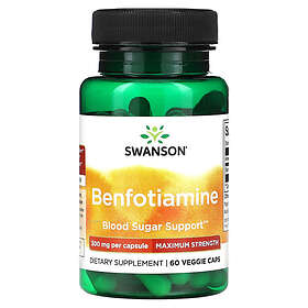 Swanson Benfotiamin 300 mg 60 vegetabiliska Capsules