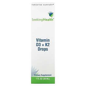 Seeking Health Vitamin D3 + K2-droppar 30ml