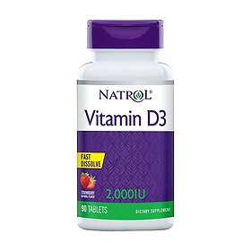 Natrol Vitamin D3 Snabbupplösande 2000IE 90 tabletter