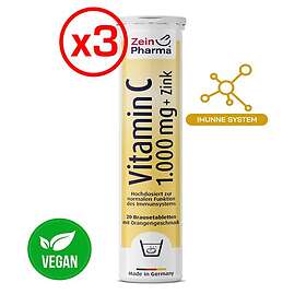 Zein Pharma C-vitamin och zink 20 tabletter