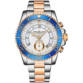 Stührling Original 3966,3 Aquadiver Vit/Roséguldstonat stål Ø42 mm