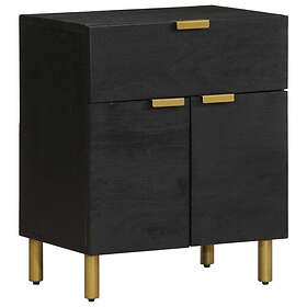vidaXL Nightstand Black 50x33x60cm Engineered Wood 819658