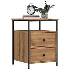 vidaXL Sängbord artisan ek 44x45x60 cm konstruerat trä