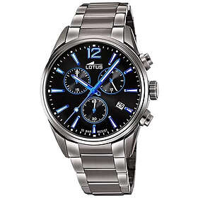 Lotus 18682/6 Chrono Svart/Stål Ø42 mm