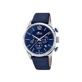 Lotus 18689/2 Chrono Blå/Läder Ø43 mm