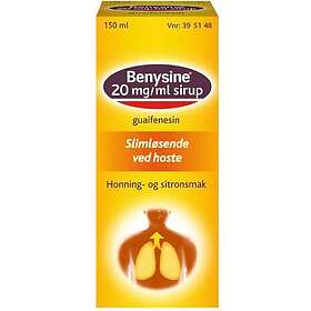 Benysine Hostesirup Honning/ Sitron 20mg/ml 150ml