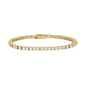 Edblad Tennis Armband Stål Guld Small 16cm