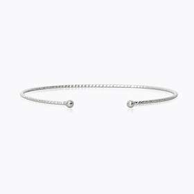 Caroline Svedbom Evita Plain Armband (Rhodium)