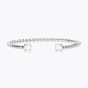 Caroline Svedbom Mini Twisted Armband Electric White (Rhodium)