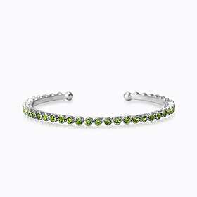 Caroline Svedbom Siri Bangle Armband Peridot (Rhodium)