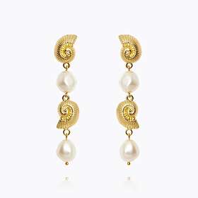 Caroline Svedbom Shell Pearl Örhängen Pearl (Guld)