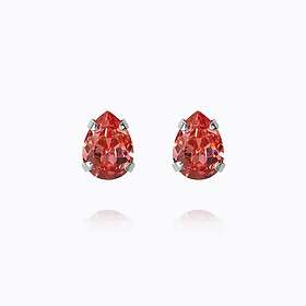Caroline Svedbom Superpetite Drop Örhängen Rose Peach (Rhodium)