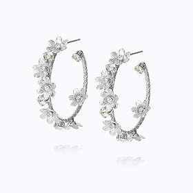 Caroline Svedbom Laurel Örhängen (Rhodium)