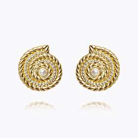 Caroline Svedbom Ocean Pearl Örhängen Crystal (Guld)