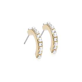 Blomdahl Örhängen GT Pendant Mixed Curved 15 mm, Crystal/White 15-13147-159