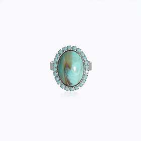 Caroline Svedbom Boho Turqouise Ring Turquoise Matt (Rhodium)