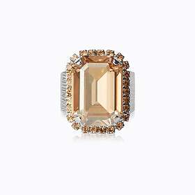 Caroline Svedbom Lydia Cocktail Ring Golden Shadow (Rhodium)