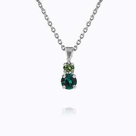 Caroline Svedbom Leah Halsband Green Combo (Rhodium)