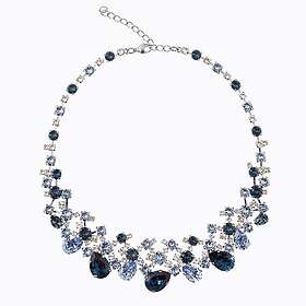 Caroline Svedbom Aurelia Halsband/ Blue Combo (Rhodium)
