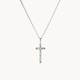 Emma Israelsson Organic Cross Halsband Silver Neck204 45 cm