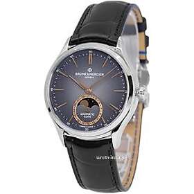 Baume & Mercier Clifton M0A10758 Grå/Läder Ø39 mm