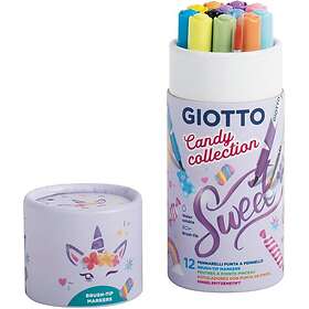 Brushpen Candy Collection i etuirör 12-pack Giotto Turbo