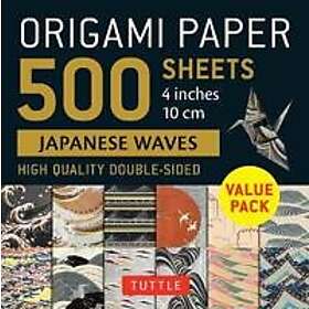 Origami Paper 500 sheets Japanese Waves 4' (10 cm)