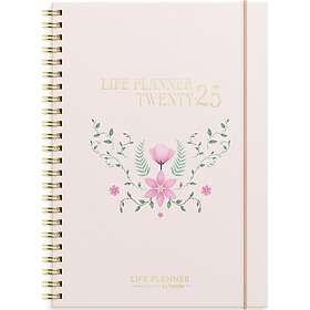 Burde Kalender 2025 Life Planner Pink horisontell