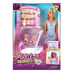 Anlily Docka Med Barn Och Tillbehör