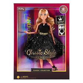 Anlily Dukke Svart Ballkjole