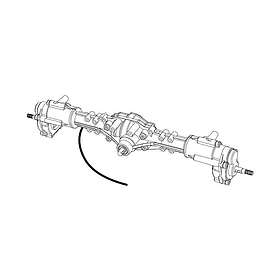 MJX RC P8HSB Complete Rear Axle