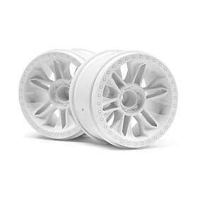 HPI Racing 6-Shot St Wheel (White/2Pcs)