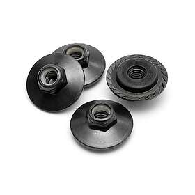 HPI Racing Flanged Lock Nut M5X8Mm (Black/4Pcs)