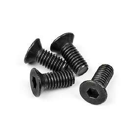 HPI Racing Head Flat Screw M4X10Mm (Hex Socket/Thin Type/4Pc)