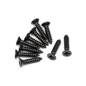 HPI Racing Head Tp. Flat Screw M3*14Mm (10Pcs)