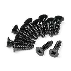 HPI Racing Head TP FLAT SCREW M2.6X10MM (12PCS)