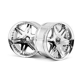 HPI Racing Chrome Lp35 Wheel Work Ls406 (2Pcs)