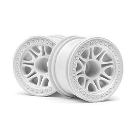 HPI Racing Split 8 Truck Wheel (White/2Pcs)