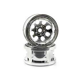 HPI Racing Rock 8 Bead Lock Wheel Chrome (55X36Mm/2Pcs)