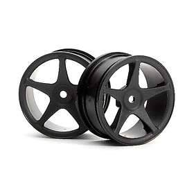 HPI Racing Star Super Wheels 26Mm Black (1Mm Offset)